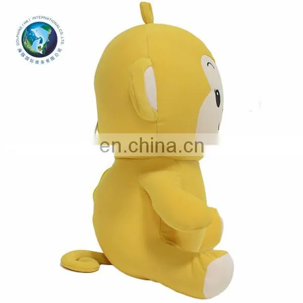 Stuffed Animal Plush Yellow Monkey U Shaped Pillow Fashion 2 in 1 Convertible Kids Travel Neck Pillow photo-5