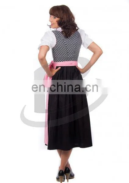 Women Custom Cotton Polyester Trachten 70cm Long Dirndl Octoberfest Dirndl Austria (Traditional Garments Oktoberfest) photo-2