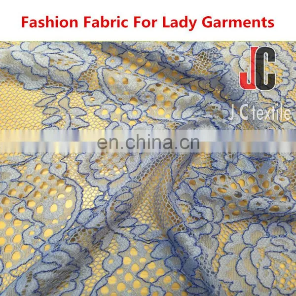 Hot Sale Elegant Cotton Nylon Lace Fabric for Lace Dress Fabric Nylon photo-2
