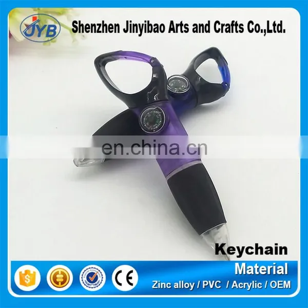 Printed Logo Compass Multifunctional Writing Pen Key Chain photo-2