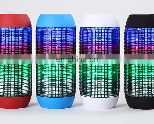 New Pulse Portable Wireless Bluetooth Speaker Support NFC Colorful 360 LED Lights U-disck and TF Card Outdoor Speaker