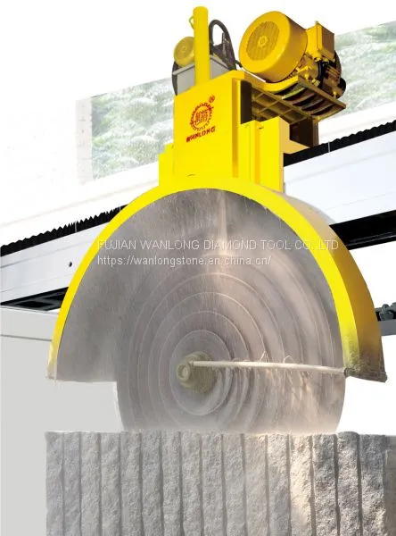 WANLONG Bridge Cutting Machine for Granite Block Cutting, China Multi Saw Blade Machine for Marble Block Cutting photo-3