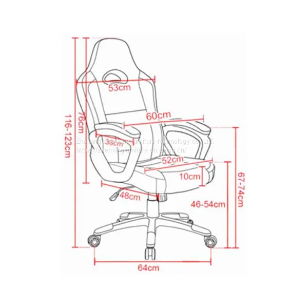 ZX-1015Z Modern High Back Armrests Ergonomic Office Swivel Bar Stool Chair photo-3