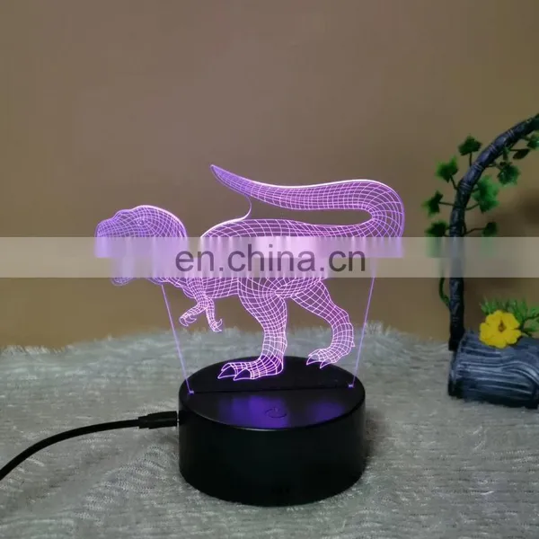 Pattern 7 Colorful Change Energy Saving USB Led Night Lamp Kids Room Decoration 3d Led Night Lamp photo-2