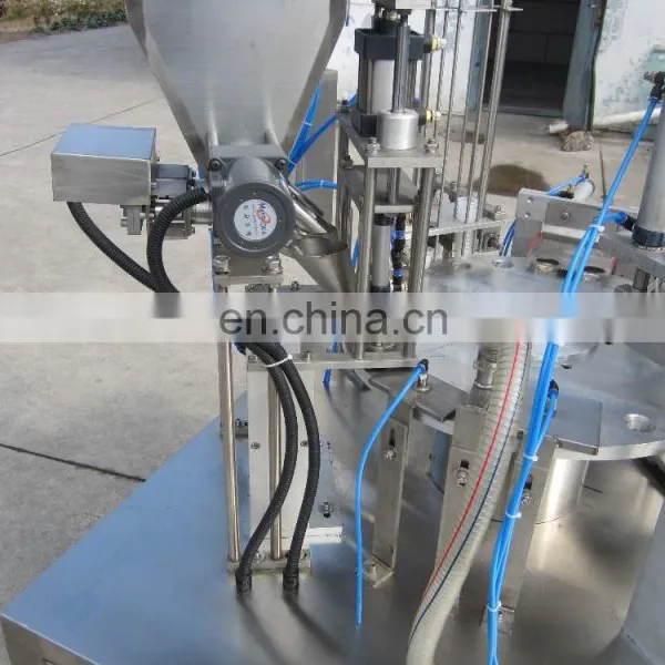 Rotary Table Ice Crame Small Plastic Cups Filling and Sealing Machine photo-5