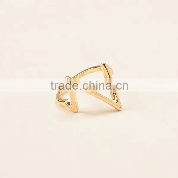 Fashion Hot Sale Stud Plate Charm Silver Finger Rings photo-4
