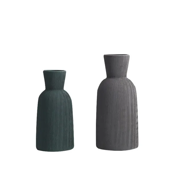 Nordic Style Drawing Process Ceramic Vase Ins Flower Vase, Table Decorations photo-5