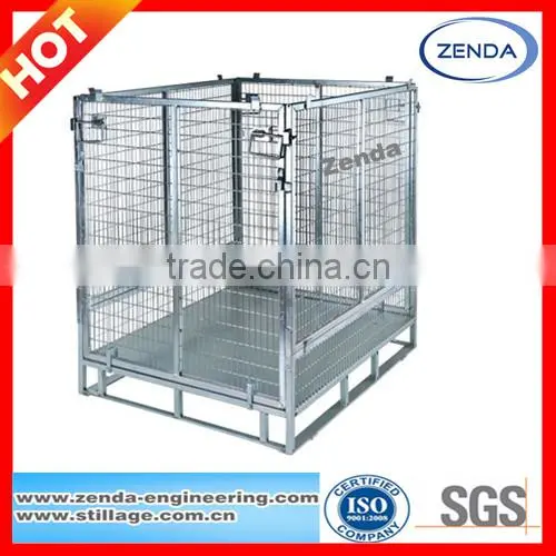 EU Standard Collapsible Metal Storage Wire Mesh Cage