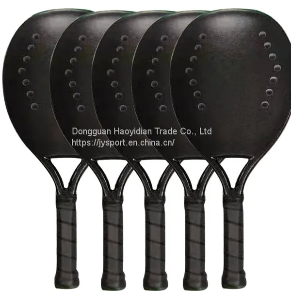 Beach Tennis Racket Carbon Fiberglass 3K 12K 18K Grit Finish OEM XSBT03 photo-4