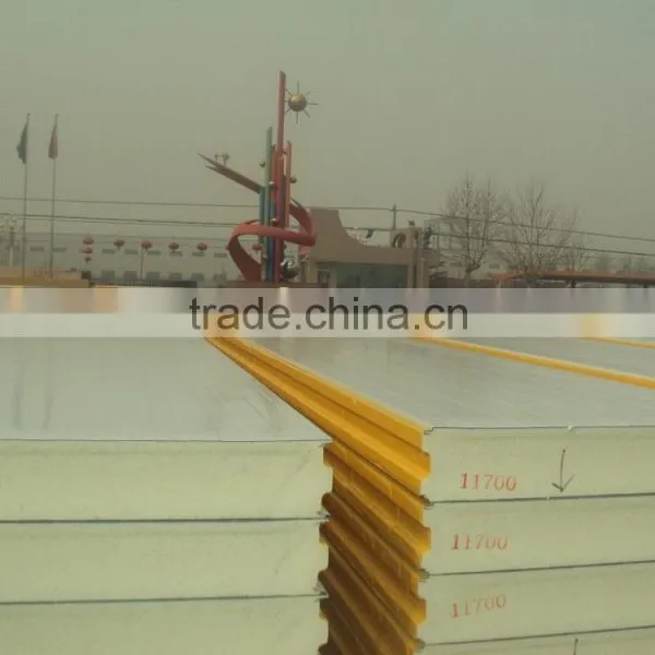 PU Coolroom / Coldroom Sandwich Panel for Large Size Coldroom Use