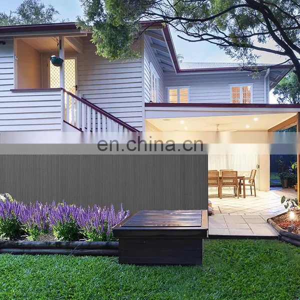 Cheap Artificial 0.8m Plastic Board PVC Strips Sichtschutzmatte Privacy Security Bamboo Fence Roll photo-4