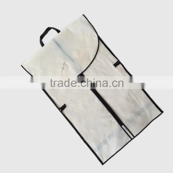 Recently Light Breathable Suit Custom Foldable Buckled Non Woven Garment Bag photo-2
