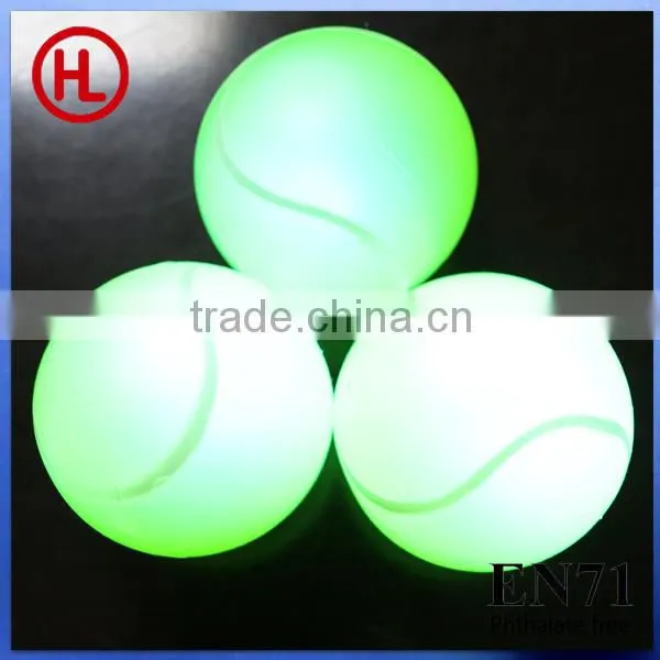 TPR LED Glowing Bouncing Ball (tennis Ball Design)
