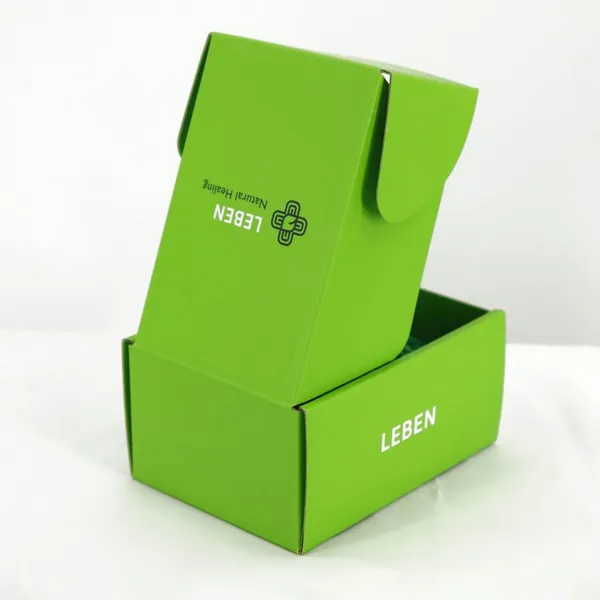 Green Shipping Box Custom Mailer Shipping Box for Clothing Print Your Logo photo-2