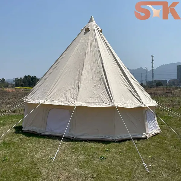 SXKON просторная 20FT бежевая полотняная шатерка-колокольчик