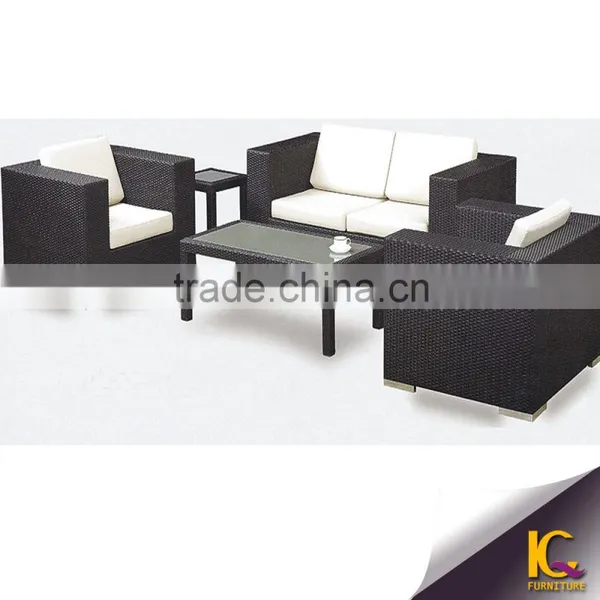 2016 Luxury Soft Aluminium Frame Cheap Outdoor Garden Wicker Rattan Sofa Set Quality Choice photo-2