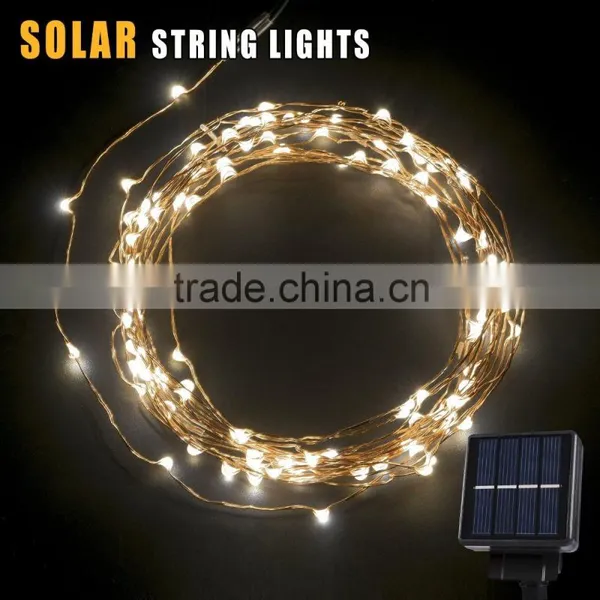 LED Solar Powered Starry String Light Copper Wire Lights Lighting photo-3