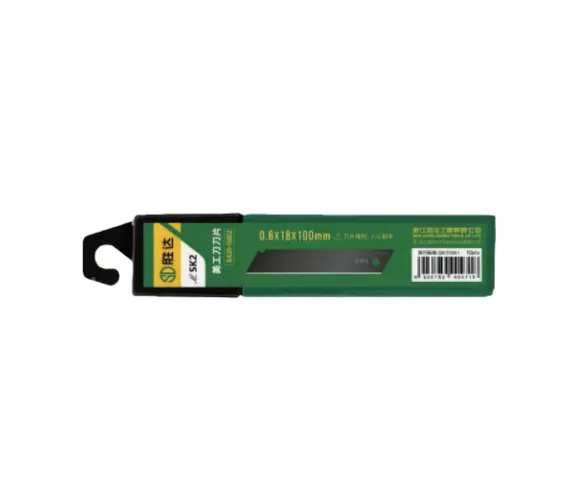 SK2 Utility Knife Blades (Black Edge), 0.6×18×100mm High‑Hardness Anti‑Corrosion Black Coated Replacement Blades