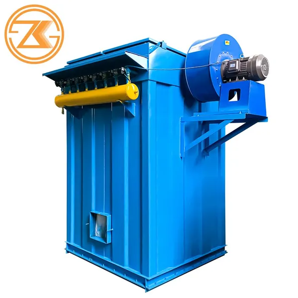 Factory 120 Bags Pulse Jet Dust Collector Industrial Bag Filter Dust Removal Equipment For Cement Mining Plant photo-3