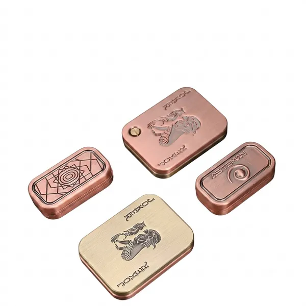 Solid Metal Push Card EDC Fidget Toy Mechanical Clicky Sound for OEM