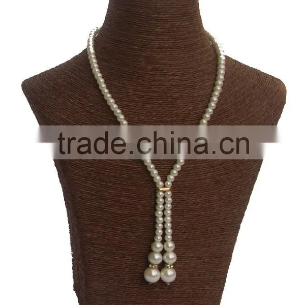 China Folk Art Handmade PU Necklace Bust Jewelry Display Wine Bust Jewelry Necklace Display photo-3