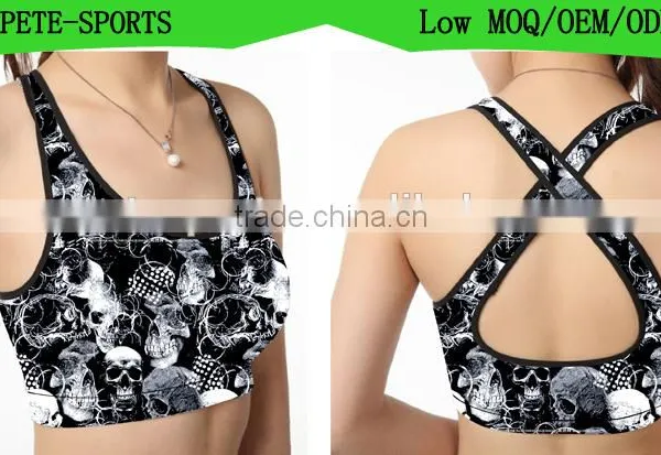 (OEM/ODM Factory)Gym Fitness Running Clothes For Women Jogging Yoga Tops Women Sports Bra photo-2