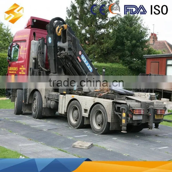 High-toughness HDPE Temporary Road Mat Portable Ground Protection Mat photo-2