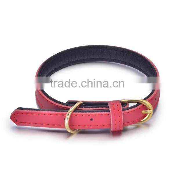 Wholesale Pet Supplies Real Cowhide Genuine Leather Dog Collar photo-4