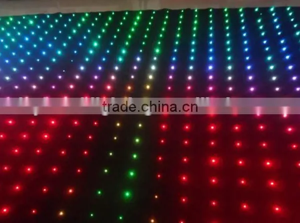 Bar Background Light Led Star Curtain Video Cloth P10 , Each Square Meter About 110 Lamps RGB 3IN1 photo-2