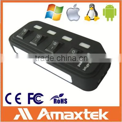4 Port USB3.0 Hub With Idividual Switch and LED Indicator photo-3