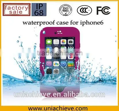 Case for IPhone 6/6 Plus Waterproof Mobile Phone Case With Adjustable Phone Holder Pink