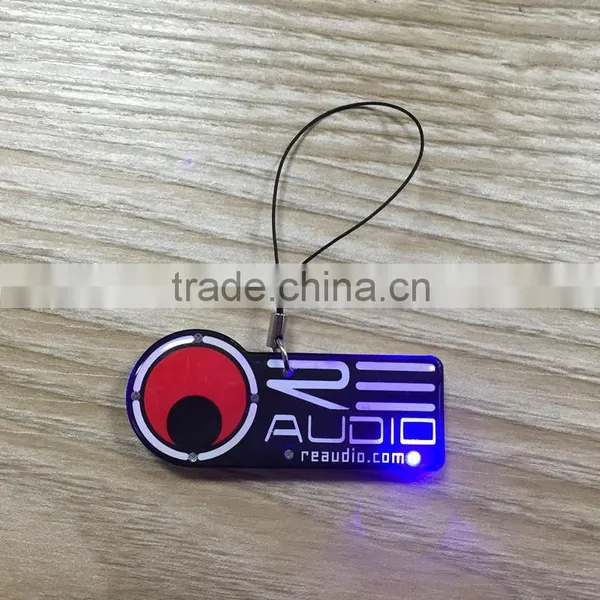 Cheap Custom Flashing Tradding Phone Strap Keyring photo-2