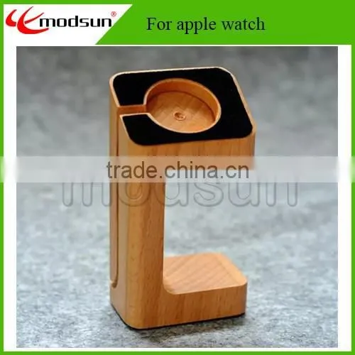 Wooden watch charging stand for apple