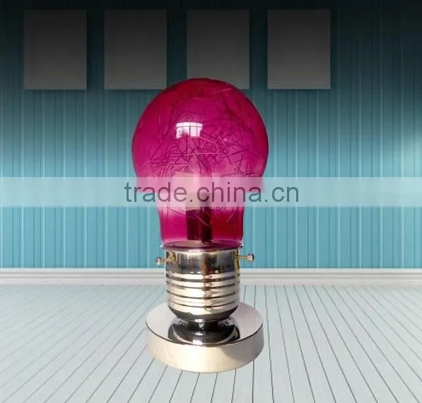 Bulb Shaped Glass Touch Table Lamp photo-2