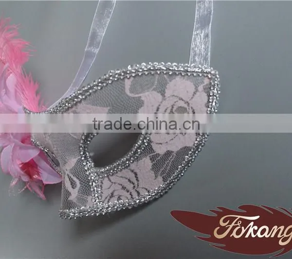 Wholesale Masquerade Mask Ostrich Feather Decorations photo-2