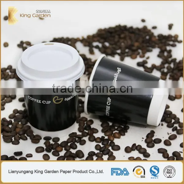 Disposable Black Hot Drink Paper Cups photo-6
