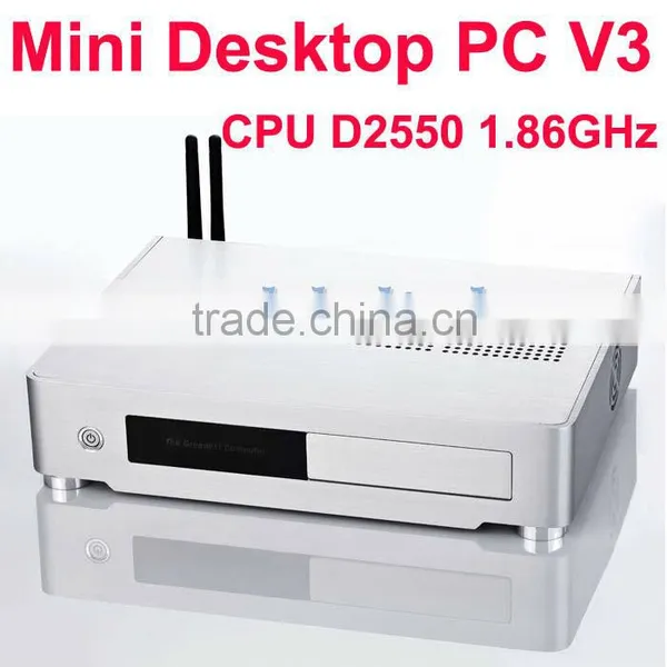 Mini itx Aluminum Case Computer Silver Color Support 3D Max HTPC Home Theater Computer