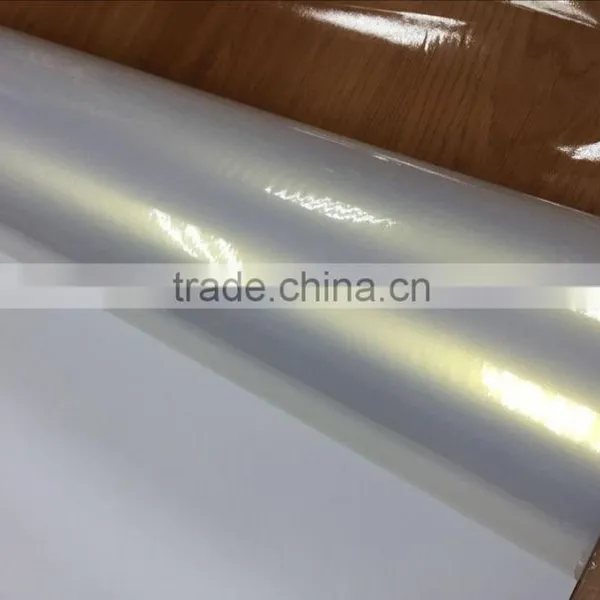 Best Selling 1.52*20m Pearl Chameleon White Film for Car Sticker, White to Gold Car Wrapping Film photo-2