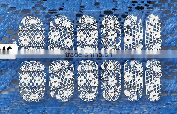 Lace Nail Art Sticke Popular Holographic Nail Decal Nail Art Sticker photo-2