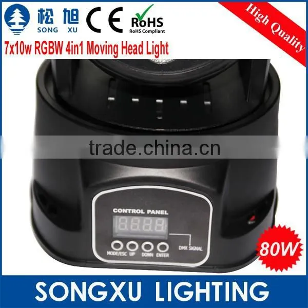 Wholesale Competitive Price Rgbw 7x10w Led Mini Moving Head Wash Light photo-5