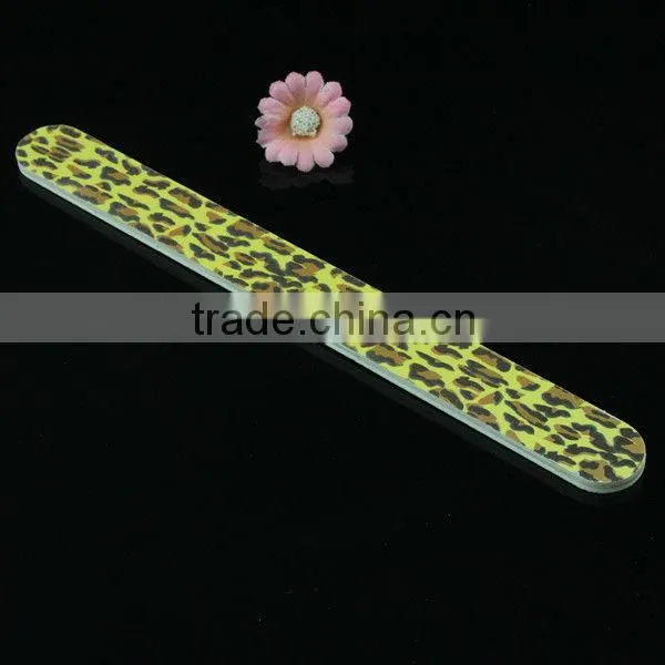 Leopard Yellow Shining File Sanding Nail File Buffer Nail Art