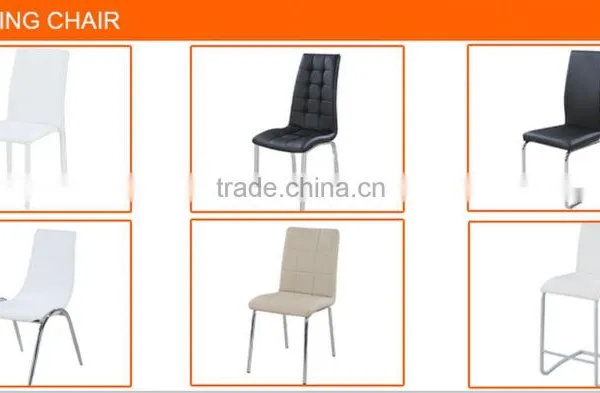 2015 Black PU Leather Dining Chair photo-4