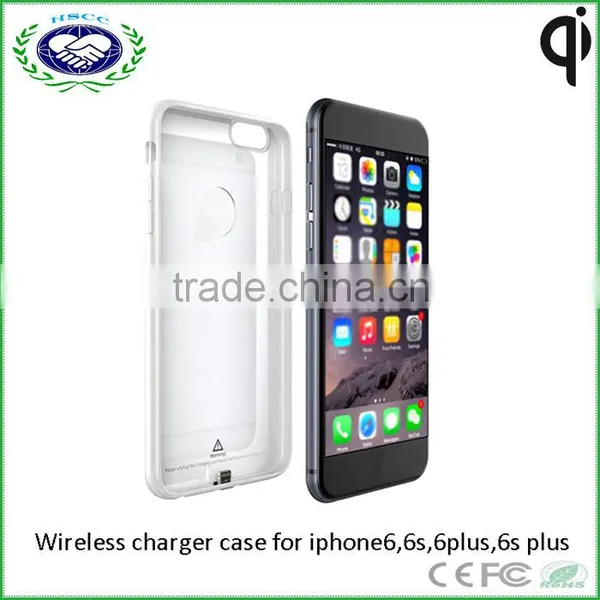 Transparent Ultrathin Silicon Wireless Charger Case Wireless Receiver Case for Iphone6 6s Quality Choice photo-3