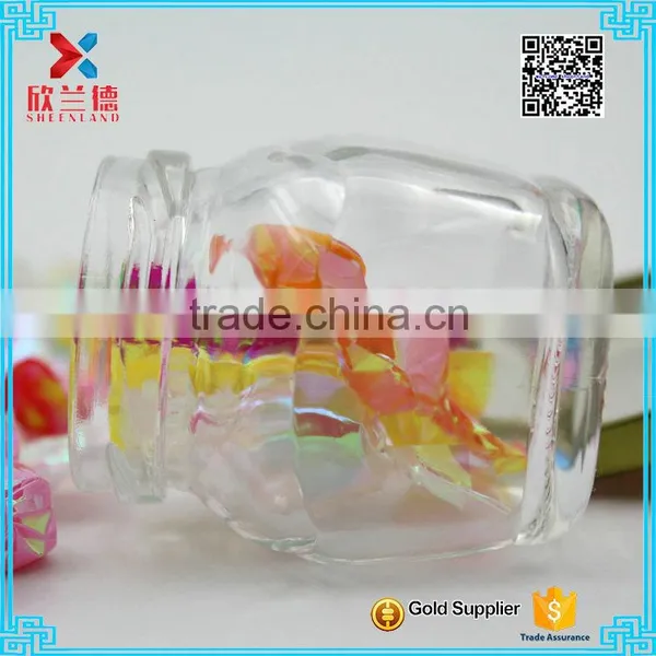HOT Mini Small and Large Airtight Fancy Storage Clear Glass Candy Jar photo-5