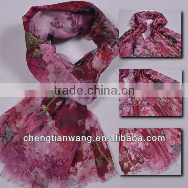 2014 Digital Printed Wool Scarf