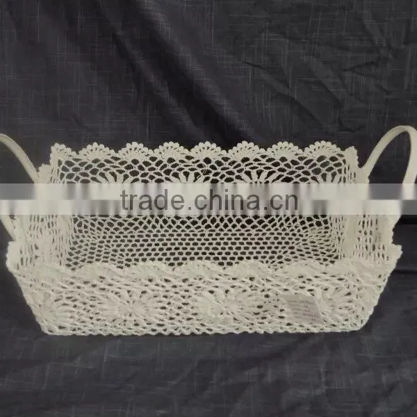 Creative Contracted the Manual Hook is Colored Make Fruit Storage Basket photo-2