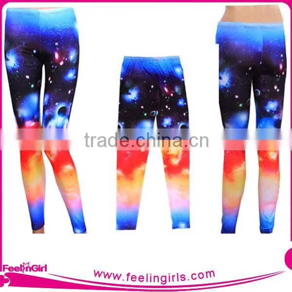New Arrival Sports Wears Women Sexy Fitness Wear Galaxy Leggings photo-3