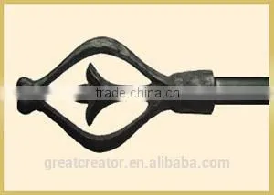 28-48" Matt Black Wrought Iron Window Modern Curtain Rod photo-2