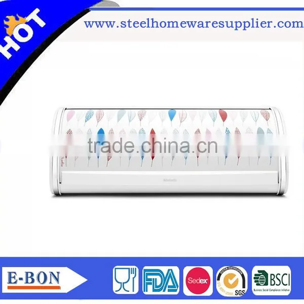 High Quality Customized Logo Style Stainless Steel Bread Bin Bread Box photo-3