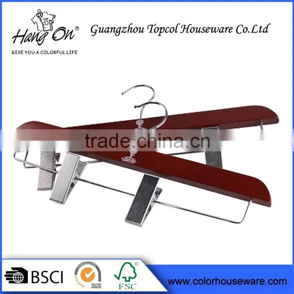 Wholesale Different Fashion Style Flocking Non Slip Plastic Pants Hanger photo-3